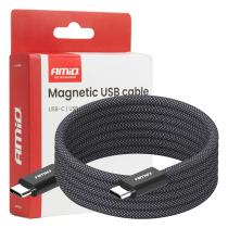 AMIO 04840 - CABLE USB MAGNéTICO USB-C TO USB-C 60W 100CM AMIO-04840