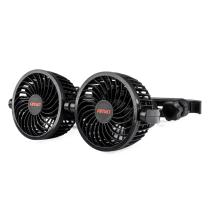 AMIO 03009 - VENTILADOR DE COCHE PARA REPOSACABEZAS CON CARGADOR USB 2X4"