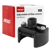 AMIO 04954 - LLAVE AJUSTABLE PARA FILTROS DE ACEITE 6080 MM CRV AMIO-049
