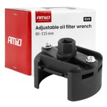AMIO 04955 - LLAVE AJUSTABLE PARA FILTROS DE ACEITE 80115 MM CRV AMIO-04
