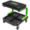 Jbm 50844 - TABURETE DE ACERO C/RUEDAS 360*440*350MM.