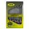 Jbm 51840 - JGO. LLAVES HEX. COMB. C/TRINQUETE 10 PZAS.