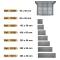 Jbm 11210 - SEPARADOR 280X56MM PARA ARMARIO DE 9 CAJONES REF. 52360