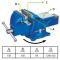 Jbm 53032 - TORNILLO DE BANCO BASE ROTATIVA 6"