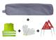 Jbm 53182 - KIT EMERGENCIA BOLSA GRIS RIBETE+2TRIANGULOS+CHALECO+GUANTES