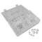 Jbm 53370 - ESTUCHE DE PASACABLES DE GOMA (190PCS) M2,3,4,5,6,8, 10